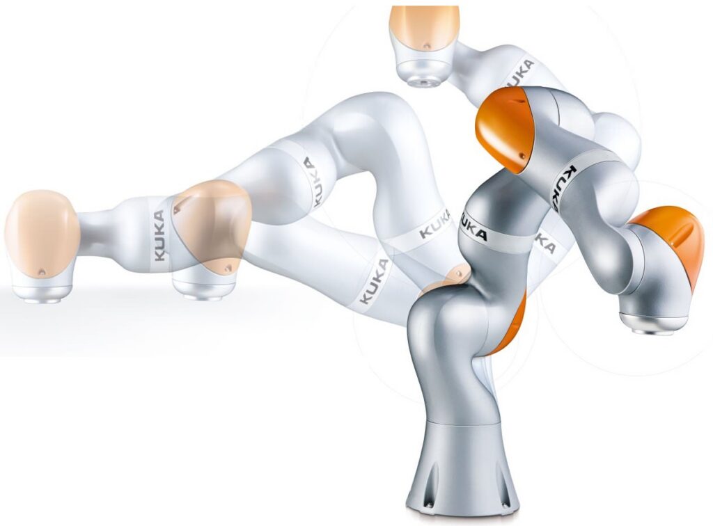 Industrijski robot v proizvodnem okolju